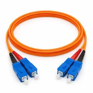 OM2 (SC - SC) Multi-Mode Duplex Fiber Cable - 3mm Orange Jacket