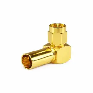 SMA Connector - RG-8X/LMR240/B7808A - Male 3 Piece Crimp or Straight or 90° - Gold