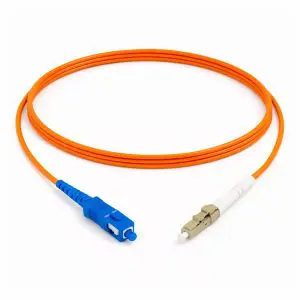 OM2 (SC - ST) Multi-Mode Simplex Fiber Cable - 3mm Orange Jacket