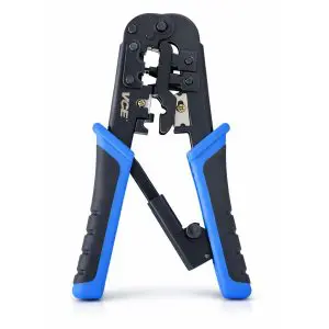 Ratcheted RJ Crimp Tool - RJ11 - RJ12 - RJ45