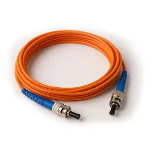 OM1 (ST - ST) Multimode Simplex Fiber Cable – 3mm Orange Jacket
