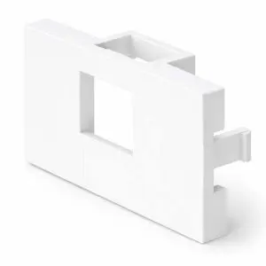 Surface Mount Box Keystone Insert, 1 Port, Unloaded, White