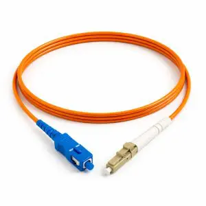 OM2 (LC - SC) Multi-Mode Simplex Fiber Cable - 3mm Orange Jacket