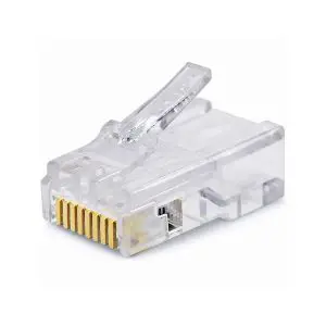 Modular Plug - RJ45 - 8P/8C - Round Wire - Solid - AMP Brand