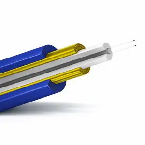 Bulk Fiber SM/Sx, OS2, 9/125, 2mm, OFNR, BI, Blue