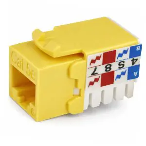 Cat5e - Keystone Jack - RJ45/110 90° - 8P/8C/568A-B
