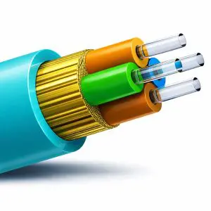 Bulk Fiber MM/04str, OM3, OFNR, DIB, InDoor, AQUA