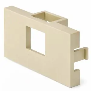 Surface Mount Box Keystone Insert, 1 Port, Unloaded, Beige