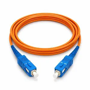 OM2 (SC - SC) Multi-Mode Simplex Fiber Cable - 3mm Orange Jacket