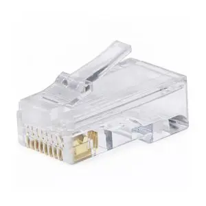 Modular Plug - RJ45 - 8P/8C - Flat Wire - Stranded - UL - 50µ - Gold