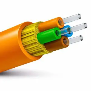 Bulk Fiber MM/004str, OM2, 50/125, OFNR, I/O, DIST, ORG