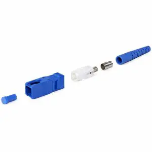 SC SingleMode Simplex Fiber Connector - 3mm - Ceramic - Blue