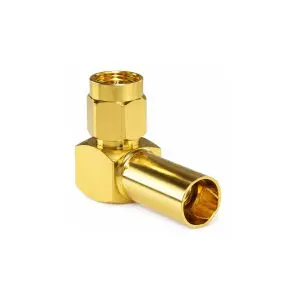 SMA Connector - RG-8X/LMR240/B7808A - Male 3 Piece Crimp or Straight or 90° - Gold