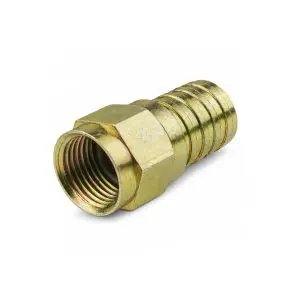 F Connector - RG6 - Male 1/2" Hex Crimp - Weather Proof