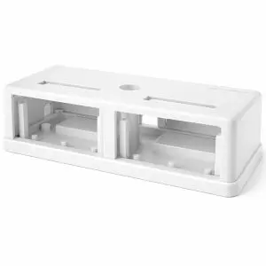 Surface Mount Box, Holds Two Inserts (not included), White