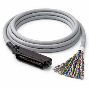 25 Pair Telco Riser Cable - 90° Male to Blunt - CMR - Cat3