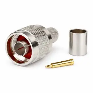 N Connector - LMR400/B9913/B7810A/B8214 - Male Crimp Straight