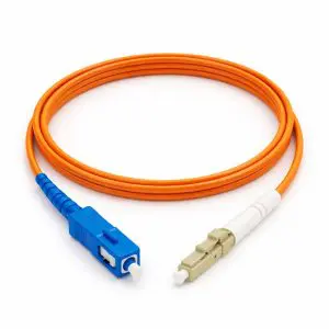 OM1 (LC - SC) Multi-Mode Simplex Fiber Cable - 3mm Orange Jacket