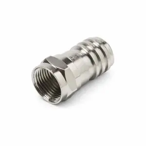 F Connector - RG6 - Male 1/2" Hex Crimp - Indoor