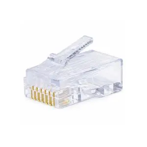 Modular Plug - RJ45 - 8P/8C - Cat5e - Flat/Oval/Round Wire - Solid/Stranded - 50µ Gold