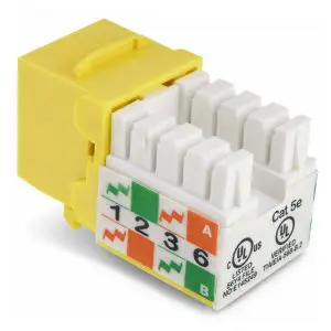 Cat5e - Keystone Jack - RJ45/110 90° - 8P/8C/568A-B