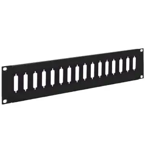 DB25 - 16 Port - Feedthru Panel - 2U - Unloaded