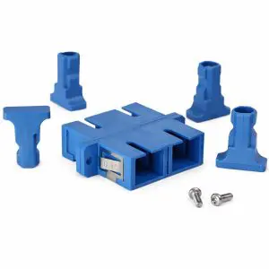 SC to SC - Fiber Feedthru Connector - Singlemode or Multimode - Duplex