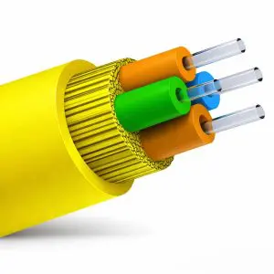 Bulk Fiber SM/04str, OS2, OFNR, DIB, InDoor, YEL