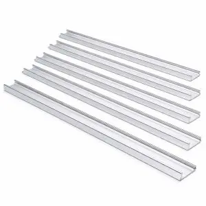 110 Style Punch Down Block - Clear Blank Designation Strip - 6 Pack