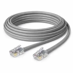 Flat Satin Cable – RJ12 – 6 Position – 6 Wire