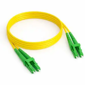 OS2 (LC/APC - LC/APC) Single-Mode Duplex Fiber Cable - 3mm Yellow Jacket