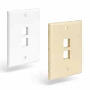 Keystone Wall Plate - Single Gang - 2 Port