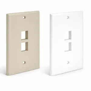 Keystone Wall Plate - Single Gang - 2 Port