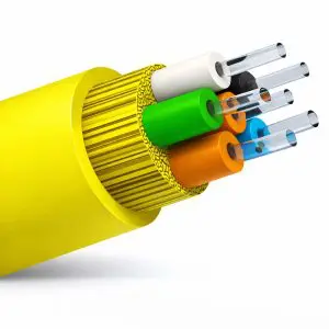 Bulk Fiber SM/06str, OS2, OFNR, DIB, In/Out, YEL