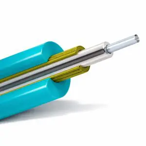 Bulk Fiber MM/Sx, OM3, 50/125, 3mm, OFNR, AQUA