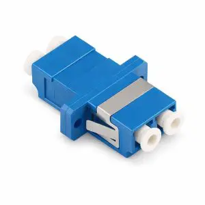 LC to LC - Fiber Feedthru Connector - Singlemode or Multimode - Duplex