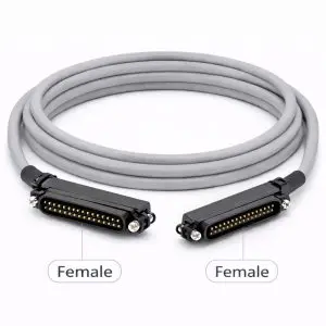 25 Pair Telco Riser Cable - 90° Female to 90° Female - CMR - Cat3