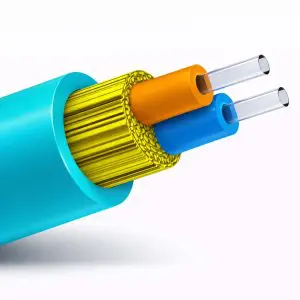 Bulk Fiber MM/02str, OM3, OFNP, DIB, InDoor, AQUA