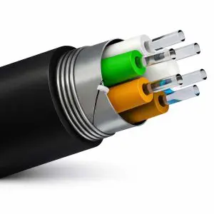 Bulk Fiber MM/06str, OM1, OFCR, LT/Gel, ArmCST, BLK