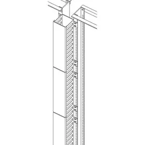 6' Vertical Channel Bridge - Professional Cable Management Solutions for Racks