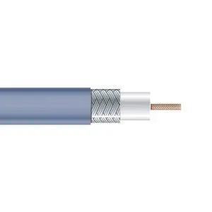Coax 5-Pk,Spiral Shield,CMP,RD-GN-BL-WT-YL, 75-ohm,25AWG,BLK
