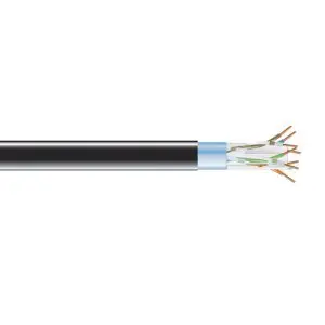 Cat5e Bulk Cable, CMX, DB, GEL, SOLID, U/UTP, 350MHz, BLK