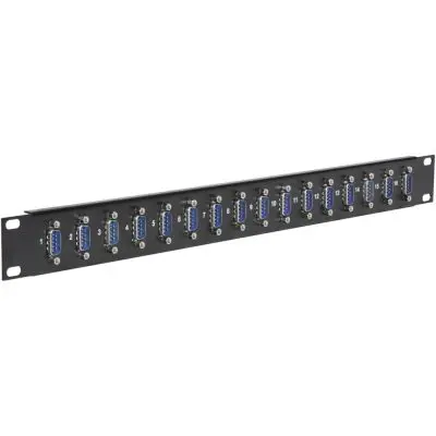 DB9 16 Port Male Male 1U