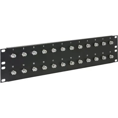 f loaded feedthru 24 port panel