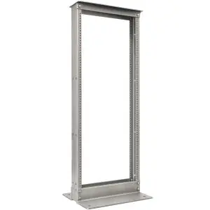 6' Two Post Aluminum Network Rack - Mill Finish - 19" (38U)