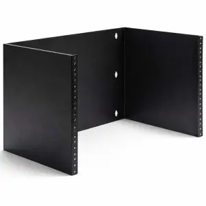 Hinged Wall Mount Bracket with Tinnerman Clips – 5U – 4″ Deep