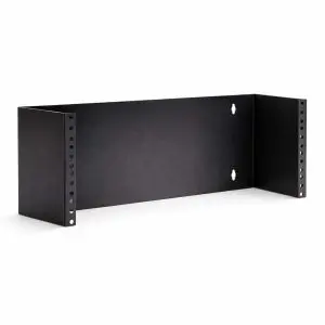 Hinged Wall Mount Bracket with Tinnerman Clips – 4U – 4″ Deep