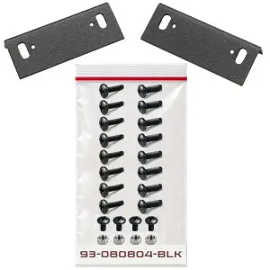 Pan Head 12-24 and 10-32 x 5/8" and 3/8" Black Screw & Nut Hardware Kit - Qty 16