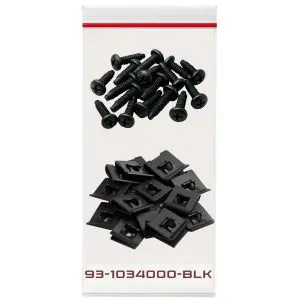 Pan Head 10-32 x 5/8" and Tinnerman Clips Hardware Kit - 25 Pairs