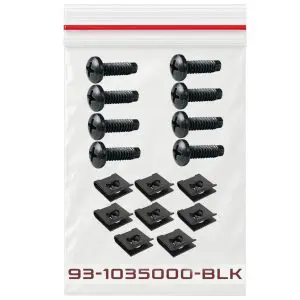 Pan Head 10-32 x 5/8" and Tinnerman Clips Hardware Kit - 8 Pairs